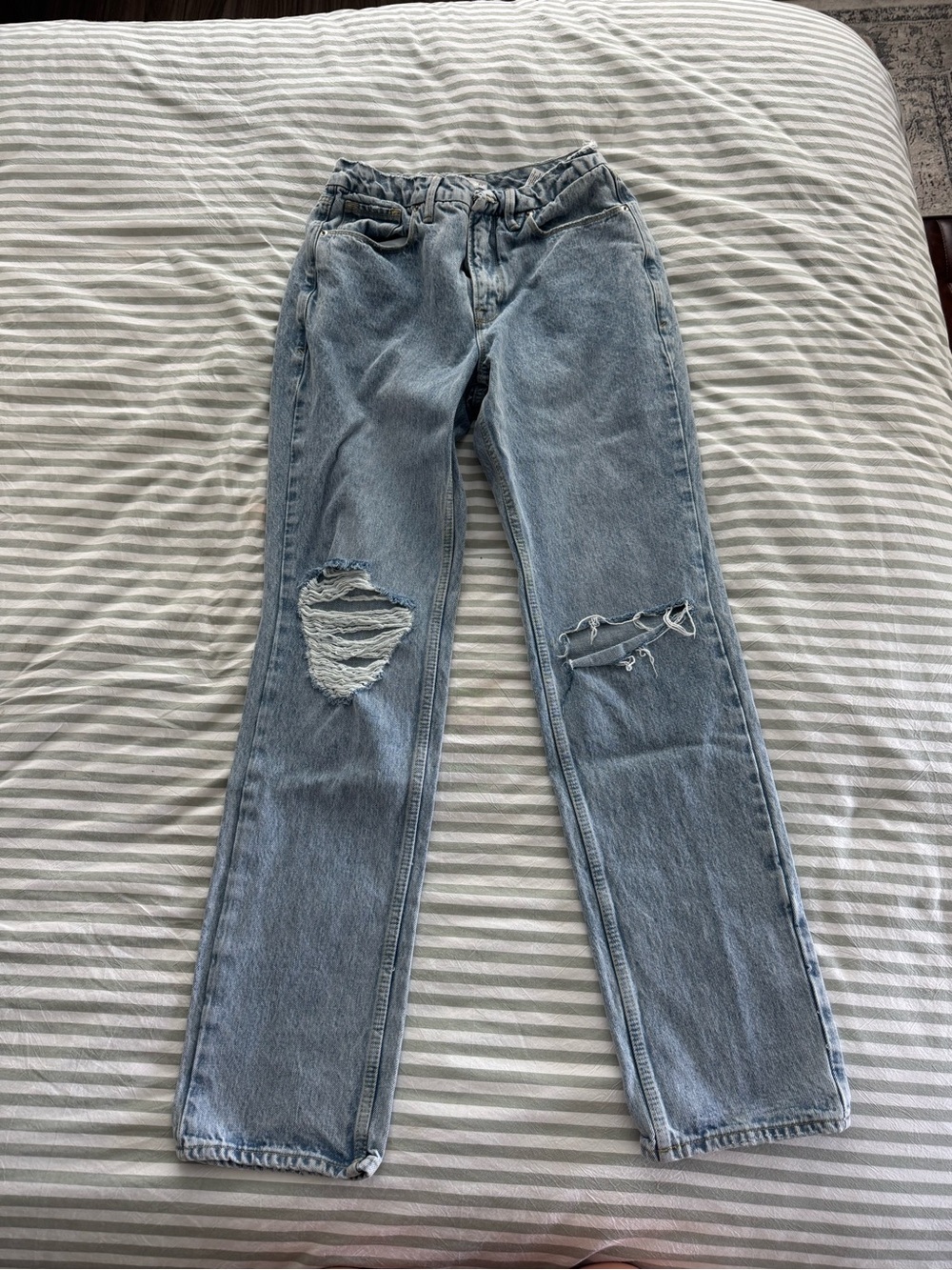 Good American Blue Distressed Women's Jeans